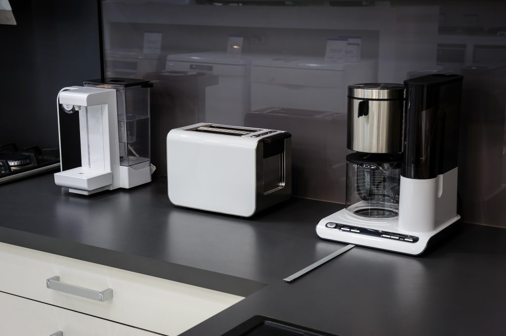 How do you arrange appliances in a small kitchen?